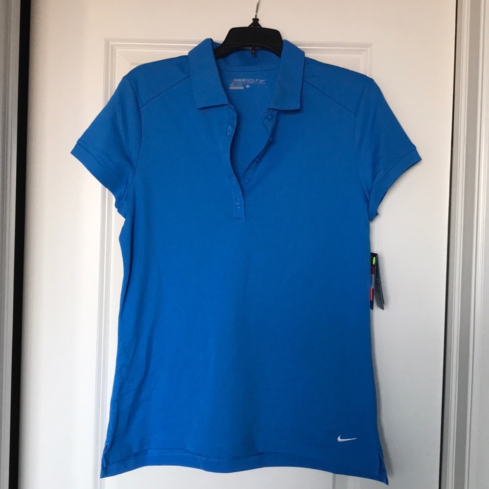 NWT Nike Golf dri-fit polo in blue